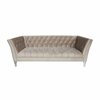 Elk Signature Coquette Oyster Tufted Velvet Sofa - Clear Acrylic Legs and Polished Metal Nailheads 1204-080